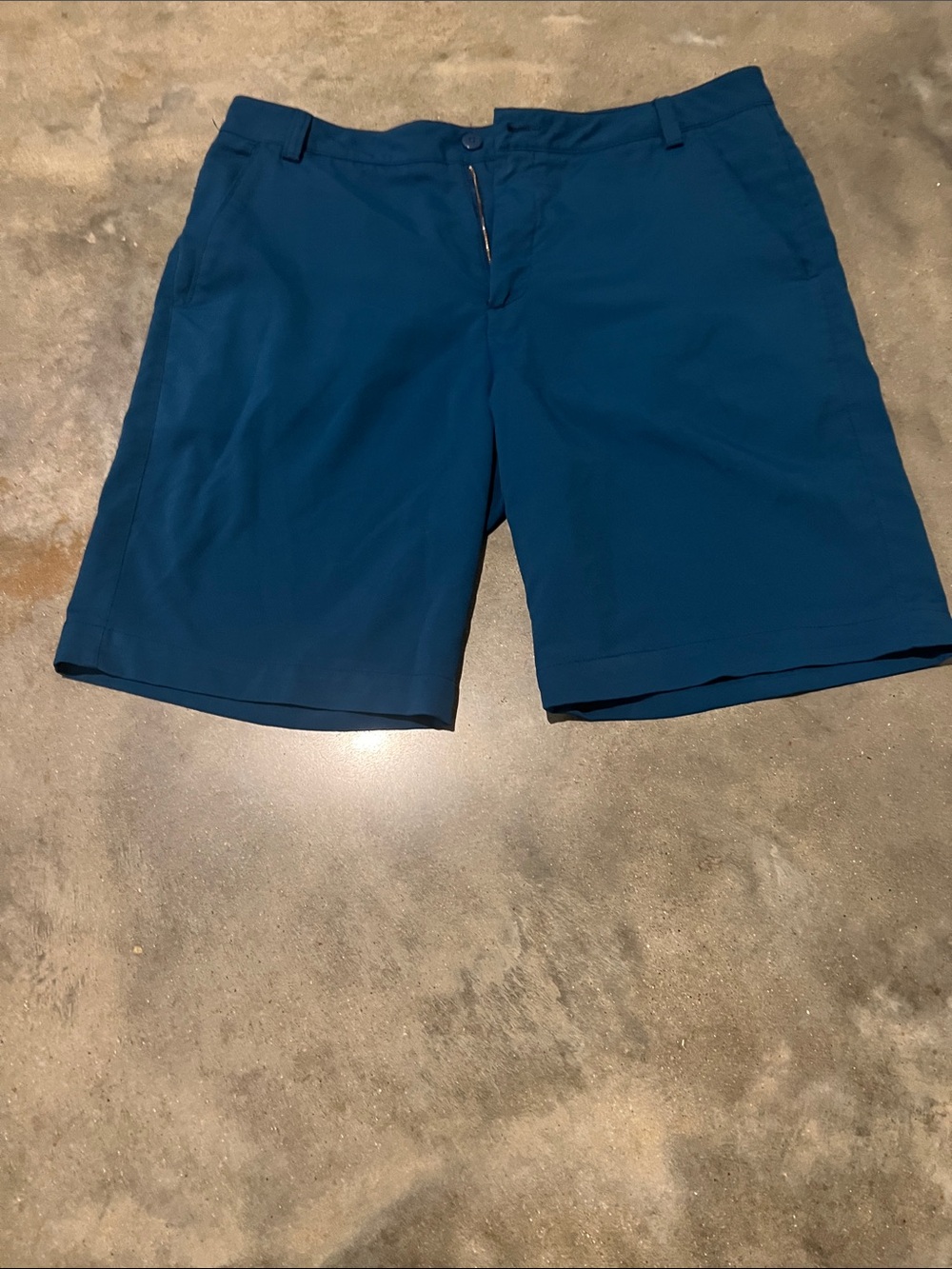 Puma Men's Flat-Front Shorts in Teal